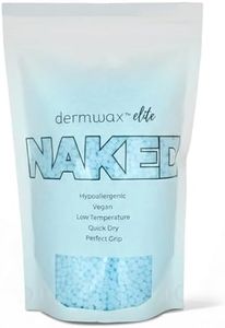 Dermwax Elite Naked Sparkle Blue Hard Wax Beads, Sparkling Gel Wax Formula