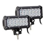 AUXTINGS 2 x 7 inch 36W Spot LED Work Light Bar Off road Trucks SUV 4WD Driving Fog Lights