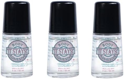 It Stays Roll-On Body Adhesive, 2 fl oz - (3 Pack) Body Glue