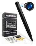 SIRGAWAIN 1080P Body Camera Pen [Upgraded 2024] – Body Cam with HD Video or Picture Taking, SD Card Storage, and Manual Control for Privacy Compliance (Pen Cam)