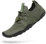 Mishansha Water Shoes for Women Men Barefoot Beach Shoe Quick Dry Aqua Swim Socks for Surfing Yoga Size 10.5 Women/ 8.5 Men Dark Green
