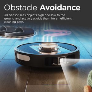 Shark PowerDetect Robot Vacuum – Black, Smart Sensor Cleaning