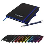That's My Pencil The Edge - Notebook and Pen/Personalized/Printed with Name Perfect for school or office (French Navy)