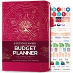 Legend Budget Planner – Deluxe Financial Planner Organizer & Budget Book. Money Planner Account Book & Expense Tracker Notebook Journal for Household Monthly Budgeting & Personal Finance – Hot Pink