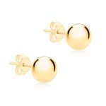 Carissima Gold Women's 9 ct Yellow Gold 5 mm Ball Polished Stud Earrings