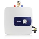 ThermoMate Mini Tank Water Heater Electric ES400, 4 Gallons Small Under Sink Water Heater for Point of Use Instant Hot Water 110V 120V, Wall or Floor Mounted, UL Listed