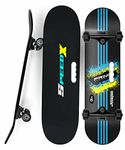 Jaspo Hurricane Speedex (27" * 7.75") Fiber Skateboard Suitable for Age Group Above 7 Years, Fibreglass, Green