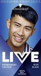 Schwarzkopf Live Men Permanent Hair Colour, Fade Resistant Hair Dye for Him, 090 Blue Black Shade