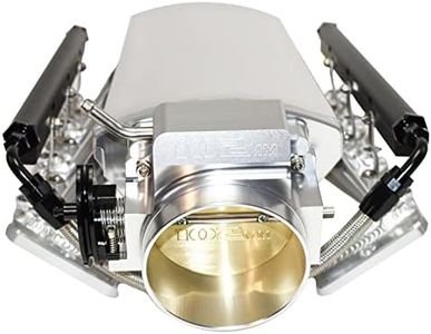 A-Team Performance - EFI Fabricated Intake Manifold with Fuel Rails and Throttle Body Short - Compatible with GM Chevrolet LS3 L92 SBC Small Block Chevy V8 GEN. III/IV (LS-BASED) Silver