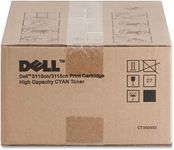 Dell PF029 Color Laser Printer 3110cn 3115cn Toner Cartridge (Cyan) in Retail Packaging