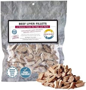 Fresh Is Best - Freeze Dried Beef Liver Fillet Treats for Dogs & Cats, 3.5 OZ