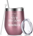 Mothers Day Gifts for Mom Women Wife Her-12 OZ Wine Tumbler Cup with Straws, Lids-Stocking Stuffers for Birthday,Christmas,Valentines Day Inspirational Gifts for Best Friend Female Sister Daughter