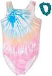 Destira Gymnastics Leotards for Girls, Sugar Rush, Super Soft Leotards with Matching Scrunchie - Dance, Cheer, Yoga, & More, Child XX-Small (3X)