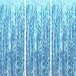 Wavy Tinsel Foil Fringe Curtain Pho