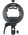 Godox S2 Flash S-Type Bracket with Bowens Mount for Godox V1 AD200Pro etc Round Head Flash Series and AD400Pro AD200 V860II TT685 TT600 TT350 Series Speedlite,Direction-Adjustable Handle…