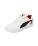 Puma Unisex-Adult Ferrari Caven 2.0 White-Black-Rosso Corsa Sneaker - 10 UK (30815905)