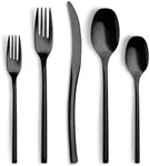 Lemeya 20-Piece Black Silverware Se