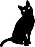 LightningSigns Cat Silhouette Vinyl Sticker Decal Car,Laptop,Window #5