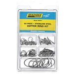 Seachoice 59437 Stainless Steel Cotter Ring Kit, 66 Piece, All Popular Sizes