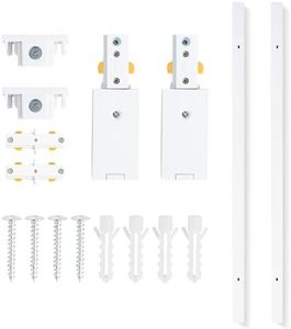 VANoopee H Track Lighting Rails Kit, 6.6FT H Type Track Rails White with End Caps and Live End Feed Connector, Compatible with Single Circuit 120V H Style Track System, for H LED Track Lighting Heads