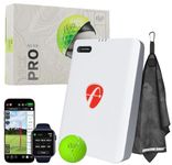 FlightScope Mevo Gen2 Portable Golf Launch Monitor & Simulator with Vice Pro Balls | 18 Data Parameters, 8 E6 Simulation Courses, GPS Overview, Indoor & Outdoor | Signature Series Golf Towel