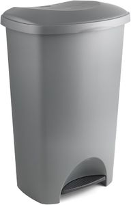 Addis 50L Pedal Bin – Grey Metallic Kitchen Waste Bin