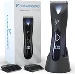 HUMMINGBIRD MK6 Body Hair Trimmer for Men – Wide Ceramic Blade, No Nick, No Cut, Ball Trimmer & Body Shaver, Waterproof, USB-C Rechargeable, LED Display, Charging Dock & Travel Pouch, Body Trimmer