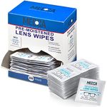 Premoistened Lens and Glass Cleaning Wipes - Portable Travel Cleaner for Glasses, Camera, Cell Phone, Smartphone, and Tablet - Disposable, Quick Drying, Streak Free - Individually Wrapped, Pack of 200