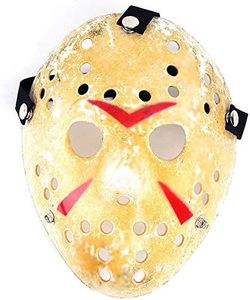 Nicky Bigs Novelties Thick Unisex Costume Horror Hockey Mask - Cosplay Scary Killer Hockey Masks - Cosplay Halloween Durable Accessory