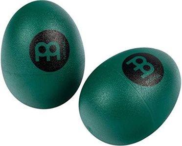 Meinl Percussion Egg Shaker Pair - Gift Idea - Crisp and Clear Sound - Musical Instrument - Plastic, Green (ES2-GREEN)