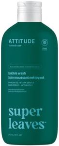 ATTITUDE Bubble Bath, EWG Verified, Plant and Mineral-Based, Dermatologically Tested, Vegan Body Care Products, Extra Gentle, Unscented, 473 mL