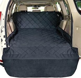 Dog Car Boot Cover SUV Liner for Dogs Puppies Rear Trunk Cargo Hammock Dog Car Floor Protector Waterproof Nonslip Double Layers Thickened Cover (231 x 137 cm) Black