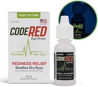 Code Red Eye Drops for Red Eyes with Soothing Redness Relief and Cool Dry Eye Relief - Eye Drops W/Pod - Revitalize Your Eyes with Lubricating Dry Eye Drops - Relieve Redness Eye Drops