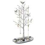 Branch Jewelry Rack with metal tray,Luxury color,Tree Tower Rack Hanging Organizer for Ring Earrings Necklace Bracelet,Suitable for living rooms, bathrooms,offices,etc.