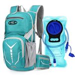 MSTOKIN Hydration Backpack Hydration Pack Hiking Backpack with Water Bladder for Kids Man Women Lightweight Water Backpack Hydration Bag Hiking Bag for Cycling Hiking Biking Climbing (Geen)