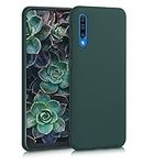 kwmobile Case Compatible with Samsung Galaxy A50 Case - Soft Slim Protective TPU Silicone Cover - Moss Green