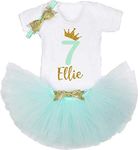 Birthday Outfit Personalised 1-2-3-4-5-6-7-8-9-10 Birthday outfit Tutu skirt Baby girl outfit Toddler outfit