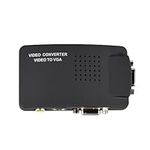 SLLEA RCA Composite AV S-Video to VGA Converter Box for DVD DVR VCR Monitor Cheap