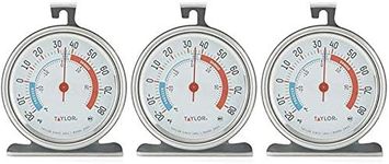 Taylor Classic Series Large Dial Fridge/Freezer Thermometer - 3 Pack