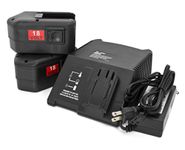 ExpertPower® 18v 2000mAh NiCd Battery for Milwaukee 48-11-2230 48-11-2200 48-11-2232, 8940158631 Battery Pack (2 Batteries + 1 Charger)