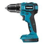 TIHOOK Cordless Screwdriver 18V, 120N.m, 25 Torque Levels, 10mm Iron Chuck, 2 Gears, Brushless Motor, Cordless Drill, for Makita BL1830 BL1840 BL1850 BL1850B BL1860 BL1860B BL1890B