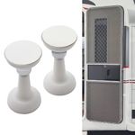 AFNCX RV Magnetic Door Catch RV Door Holder Baggage Door Catch for Camper, Trailer, Motor Home, Boat Compartments, Cargo, RV Must Have Accessories, 2 Pcs White