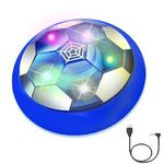 JRD&BS WINL Football Toys for Kids Light Up LED Hover Soccer Ball Toys for Boys Gifts Indoor Game Indoor Football Air Soccer Floating Ball Training Ball Playing Football for Children Gifts Blue