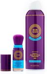 BOB KIDS SPF 50 Sun Spray + SPF 30 Brush On Powder Sunscreen, Mineral Sun Protection, Broad Spectrum, Water Resistant, Fragrance Free, Reef Friendly