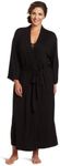 Natori Women's Plus-Size Shangri-La Bathrobe, Black, 2X