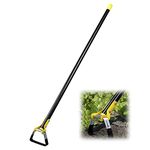 BsBsBest Scuffle Hoe Garden Tool, Stirrup Loop Hoe with 90 Inch Adjustable Long Hand, Oscillating Hoe Great for Weeds in Backyard,Vegetable Garden