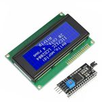 Auto Botix 16 x 4 LCD Module with IIC I2C for Arduino Display 16x4(16 character, 4 line) Blue Alphanumeric LCD Display IIC I2C