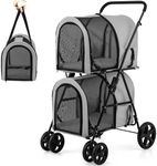 Giantex Double Pet Stroller with 2 