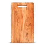 Bulfyss Acacia Single Wood Chopping Board for Kitchen - 29.5x17x1.2cm | Reversible Cutting Board for Kitchen with Handle, Vegetables, Fruits & Cheese, BPA Free, Eco-Friendly, Anti-Microbial