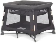 Maxi-Cosi Swift Baby Playpen with Mat, Baby Play Yards, Pack and Play with Bassinet - Portable Playpen for Babies and Toddlers, Classic Graphite